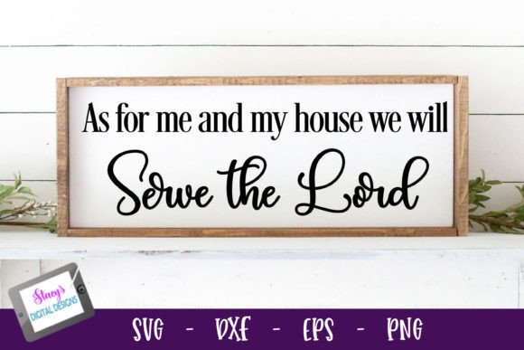 Christian Sign - As for Me and My House Crafts