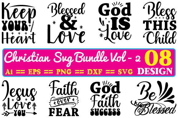 Christian SVG Bundle Vol - 2 & Crafts