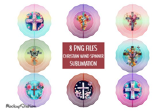 Christian Wind Spinner PNG Bundle for Crafts