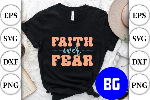 Faith over Fear - Christian Quotes Retro Crafts
