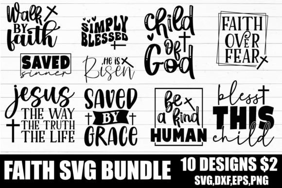Faith Svg Design Bundle for Crafts