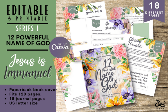 Jesus is Immanuel Workbook Templates for Kdp Interiors