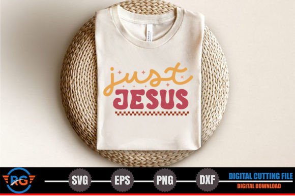 Just Jesus – Retro Christian SVG