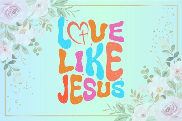 Retro Love Like Jesus Crafts
