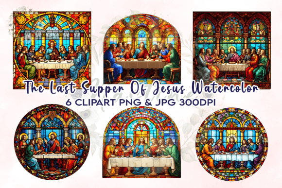 Stained Glass the Last Supper of Jesus Crafts